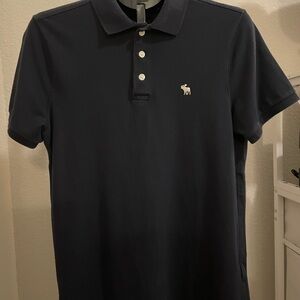 Abercrombie & Fitch Dark Blue Polo Shirt